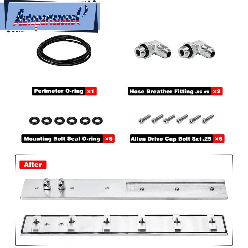 Aluminum Billet Tappet Cover Kit for Dodge Ram 5.9L 12v 24v (1989–2002)