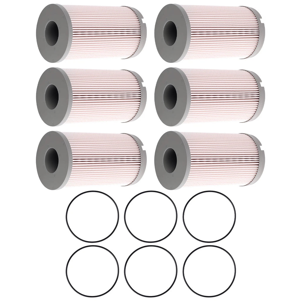 6Pack Fuel Filter Set for Peterbilt 320 365 367 Kenworth T880 (2010–2023) K37-1029 600500