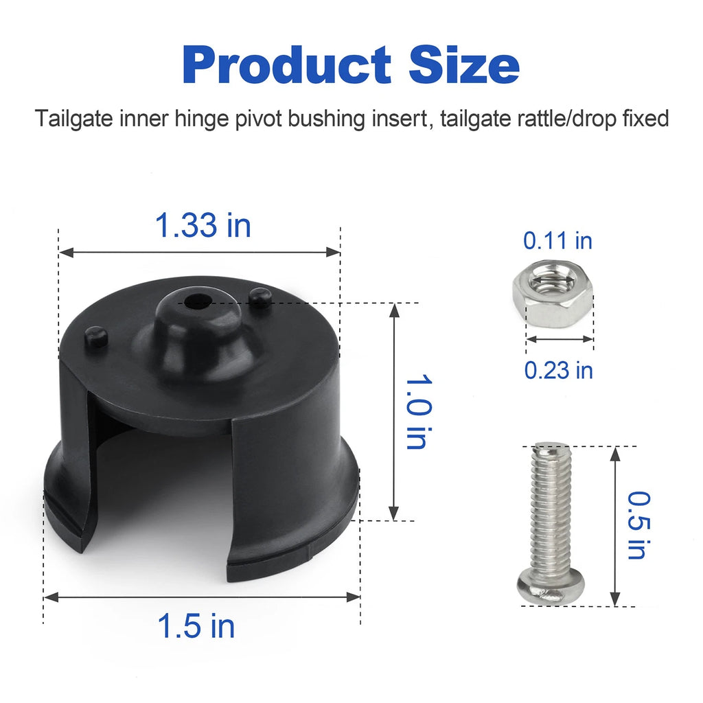 Tailgate Hinge Bushing Fix Kit for Toyota Tundra (2000–2006) 66110-0C012