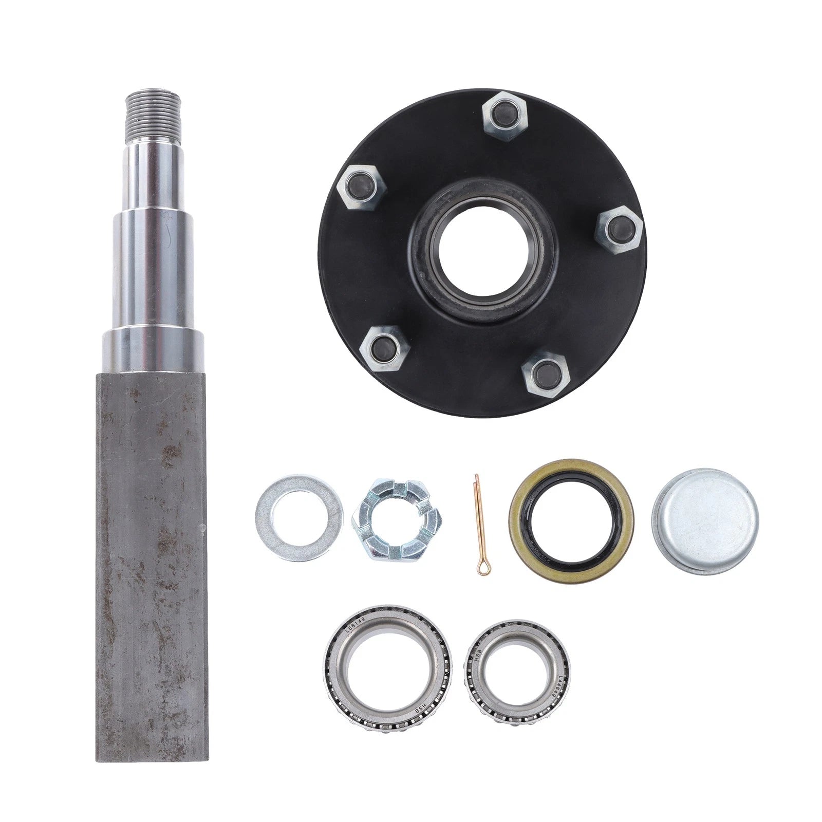Bearing Kit for 3500lb Trailer Hub (5 on 5, 11" Square Spindle)
