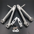 Silver Rear Passenger Foot Pegs Bracket for Suzuki GSX-R600 GSX-R750 (2006–2007)
