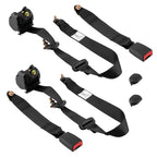 2X Universal Retractable 3 Point Seat Belt Adjustable Safety Belt
