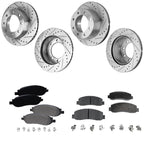 Disc Brake & Pad Kit for Ford F-250 Super Duty (2005–2007) Cross-drilled