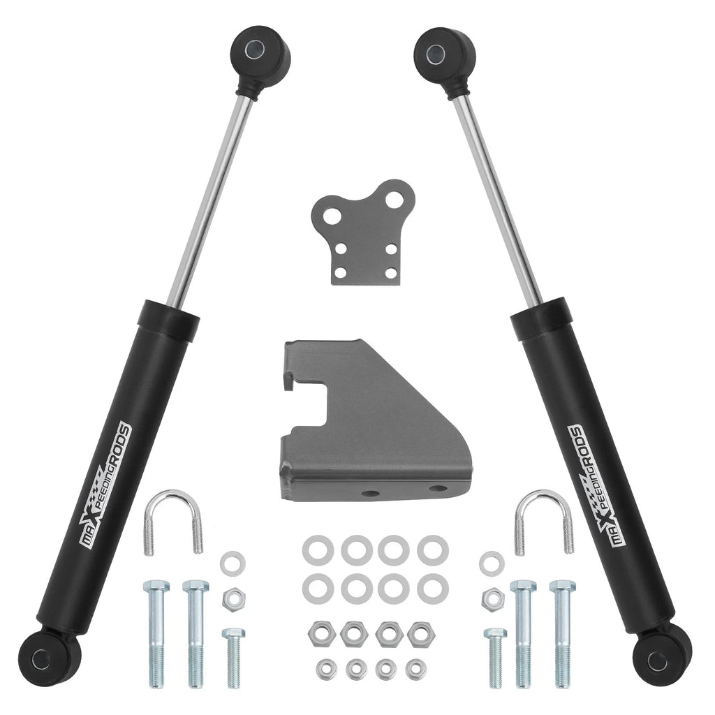 Dual Steering Stabilizer w/ Mounting Brackets for Jeep Wrangler YJ 1987-1995