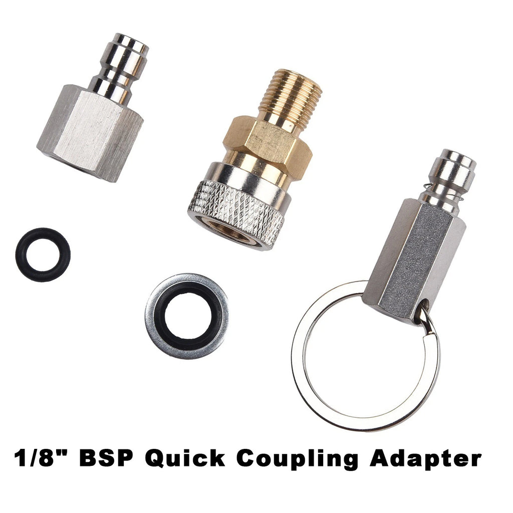 1/8 Connect Adapter Quick Connect Fitting Connector 300 Bar Pressure