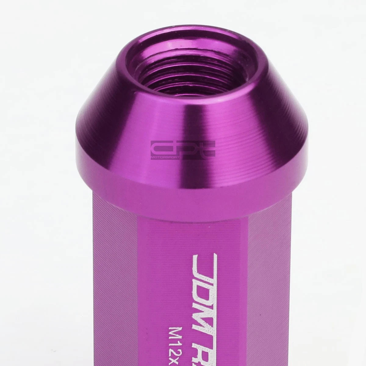 20 PCS Close End M12x1.25 50mm Tall Purple Aluminum Lug Nuts + Adapter