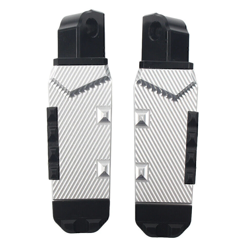 Rear Footrests Silver Foot Pegs for Suzuki GSXR600/750/1300 (2001–2023)