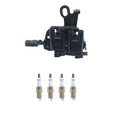 Set of 4 Hitachi Ignition Coils & Bosch Platinum Spark Plugs for Spectra Tucson (2004–2010)