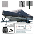 Boat cover for Glastron GS 219 (I/O, Towable, Waterproof, Grey)