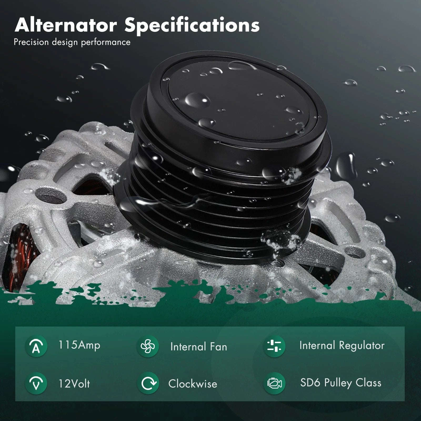 Alternator for Toyota Corolla 2014–2018 1.8L 11693 FG12T050