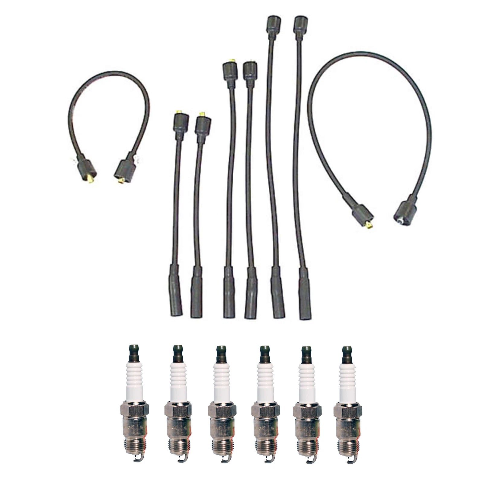 Denso 7mm Wire Set & 6 Iridium TT Spark Plugs for Dodge Plymouth 3.7 (2002–2005)