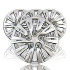 Wheel Covers Set of 4 15 Inch Silver 10 Split Spoke for Auto Reflections (Auto)