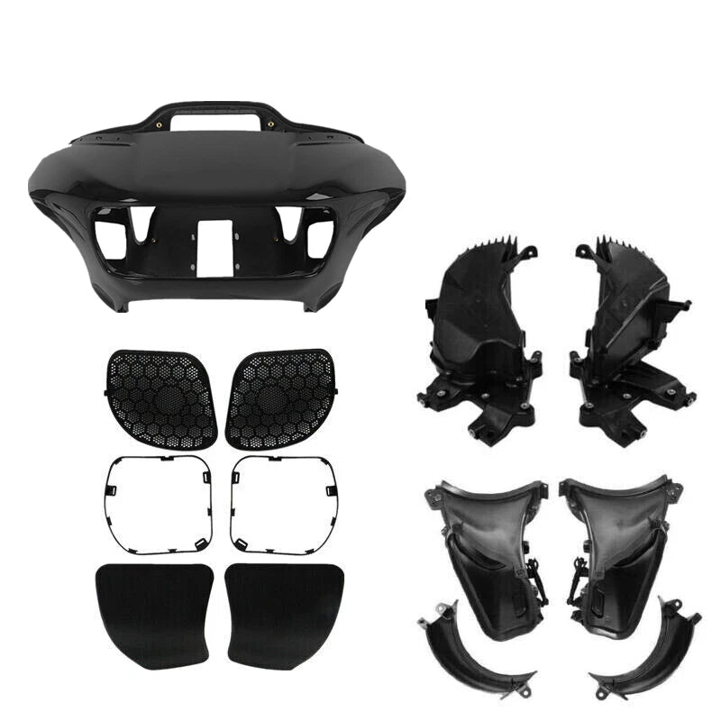 Vivid Black Front Fairings Glove Box Air Duct for Harley Road Glide (2015–2023)