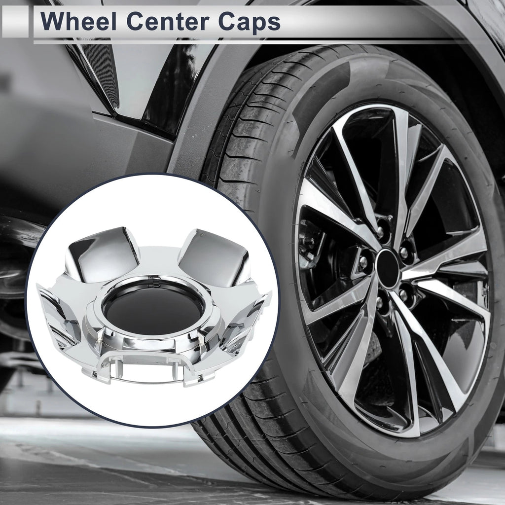 Wheel Center Caps for Chevy Silverado Tahoe Suburban (2007–2014) 1Pc Black Plastic