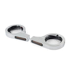 CNC LED Fork Turn Signal Light Indicator for Harley Touring Dyna (46-50MM)