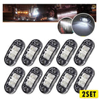 20X 2-LED Oval White Side Marker Lights for Truck Trailer (Waterproof)