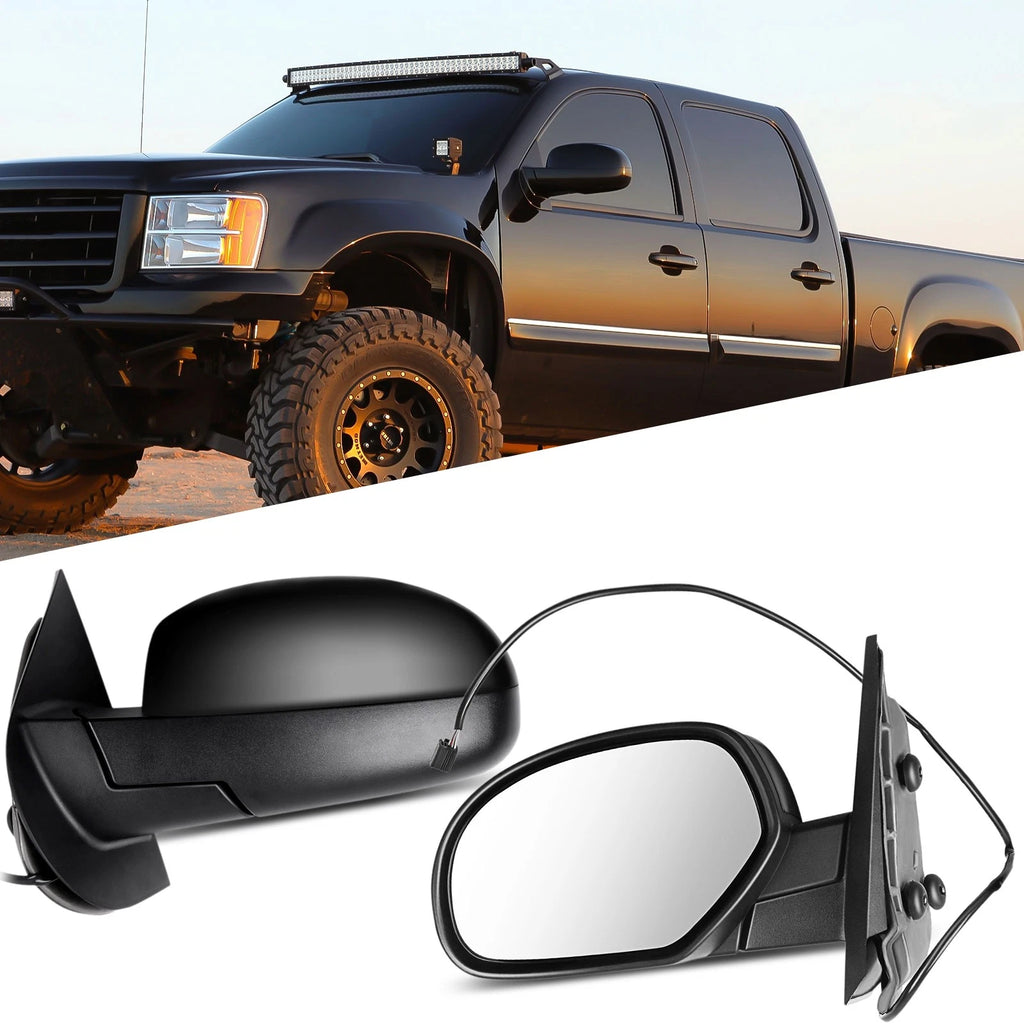 Power Heated Side Exterior Mirrors Pair for Chevy GMC (2007–2013)