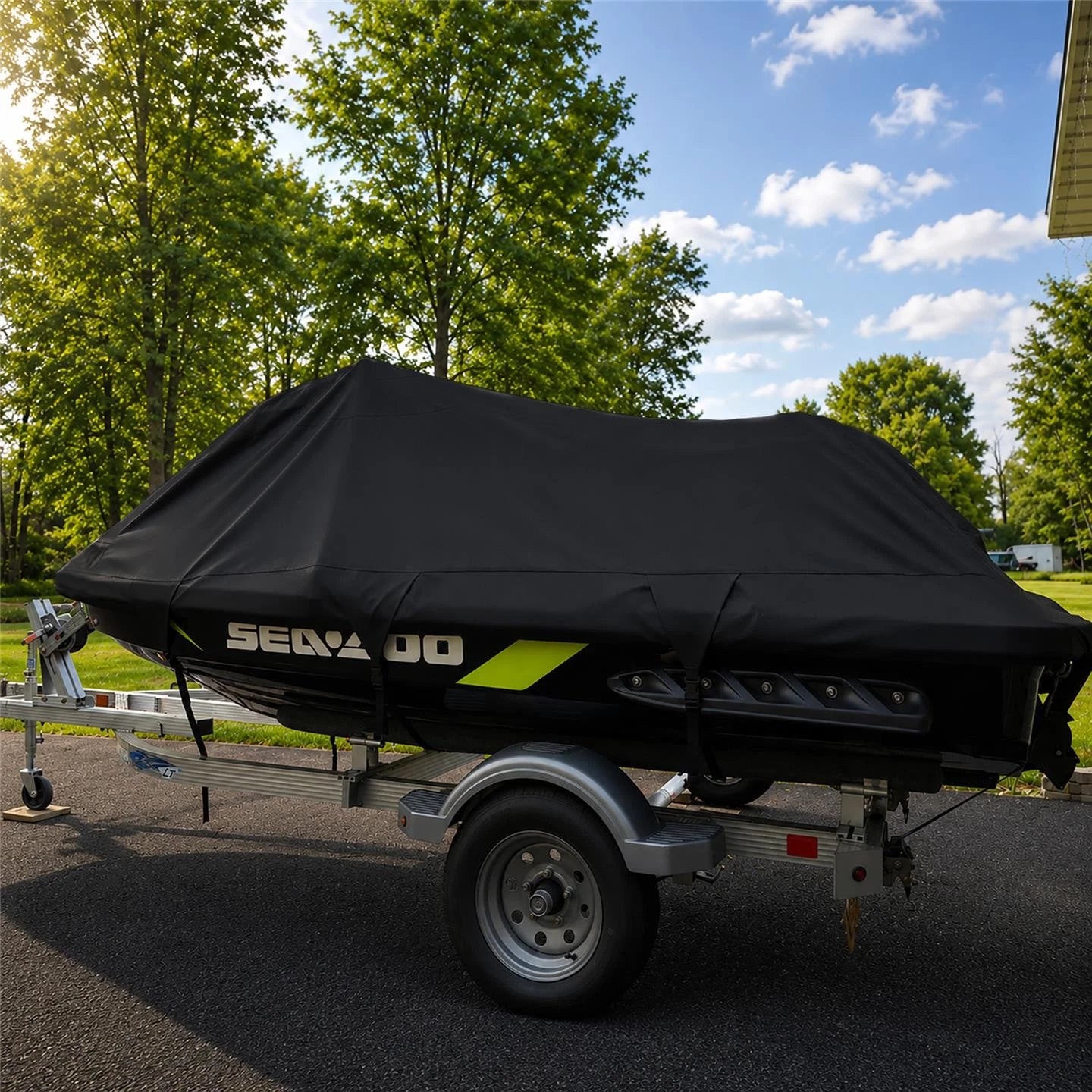 Sea-Doo GTX Jet Ski Cover (1996–2000, 2002) Towable Black