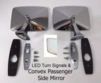 Side Rear View Mirrors with LED Turn Signals for Chevrolet Truck (1973–1987)
