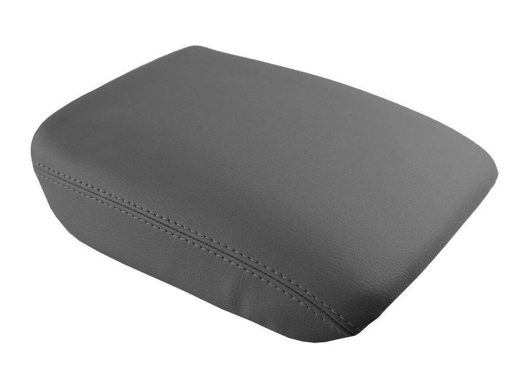 Leather Console Lid Pull Over Cover for Honda Pilot (2003–2008) Gray