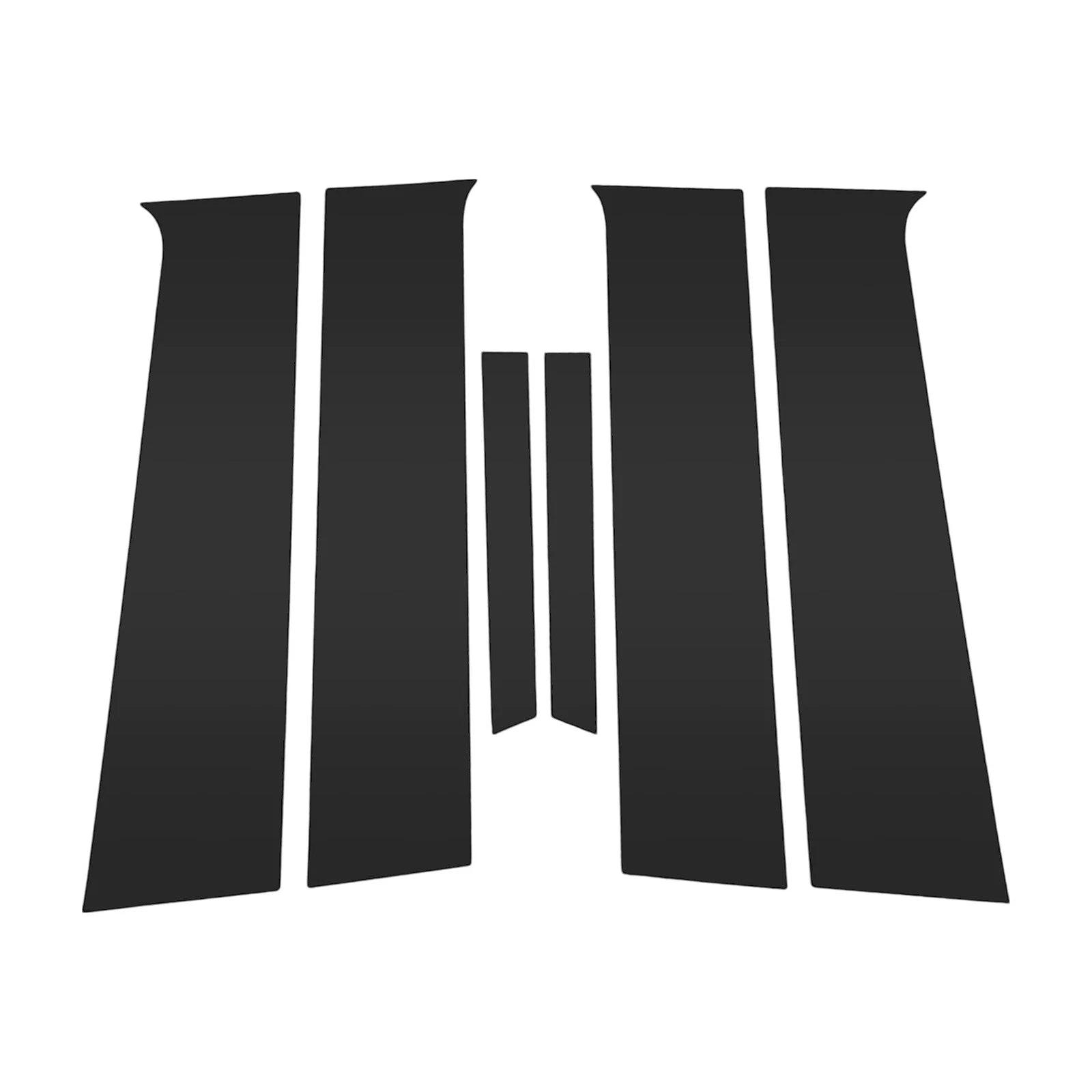 6 Pcs Pillar Window Trim for Chevy Aveo (2012–2023) Black