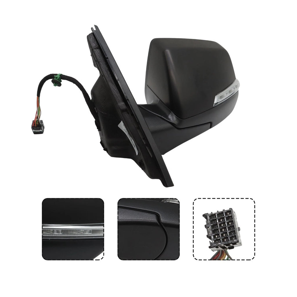 Side Mirror for Chevy Traverse (2022–2024) Turn Signal, Blind Spot, 8 Pins