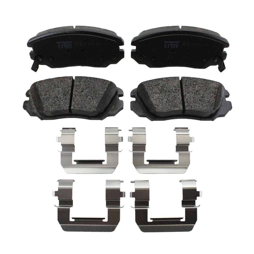 DuraGo Front Rotors & TRW Pro Ceramic Disc Brake Pad Kit for Impala Malibu (2014–2020)