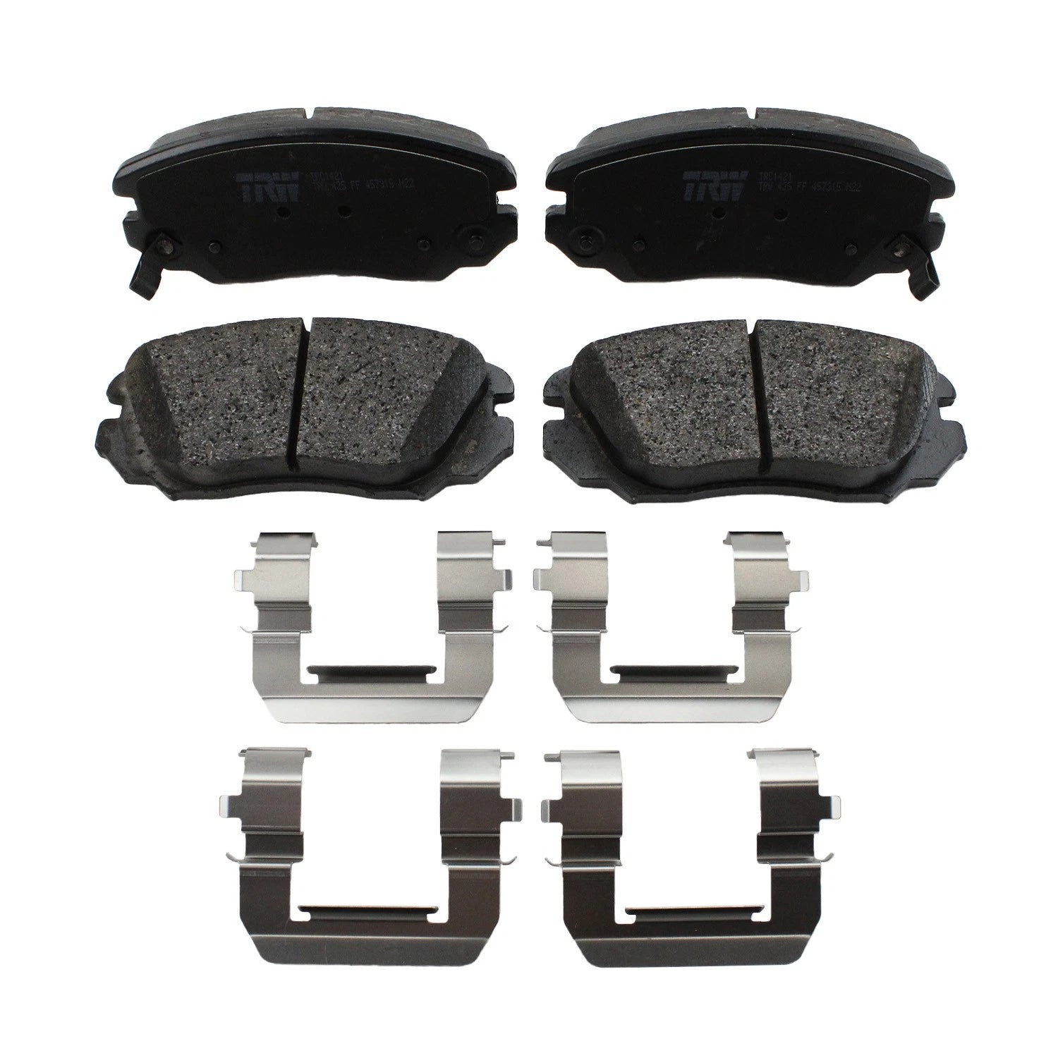 DuraGo Front Rotors & TRW Pro Ceramic Disc Brake Pad Kit for Impala Malibu (2014–2020)