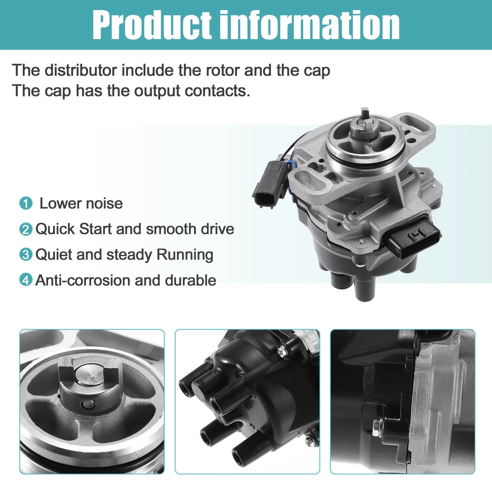 Replacement Ignition Distributor for Nissan Sentra, 200SX (1995–1999) 222100-0M300