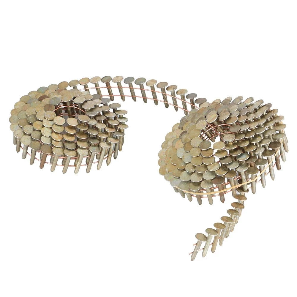Set of 7200 Galvanized Coil Roofing Nails for Roofing Projects