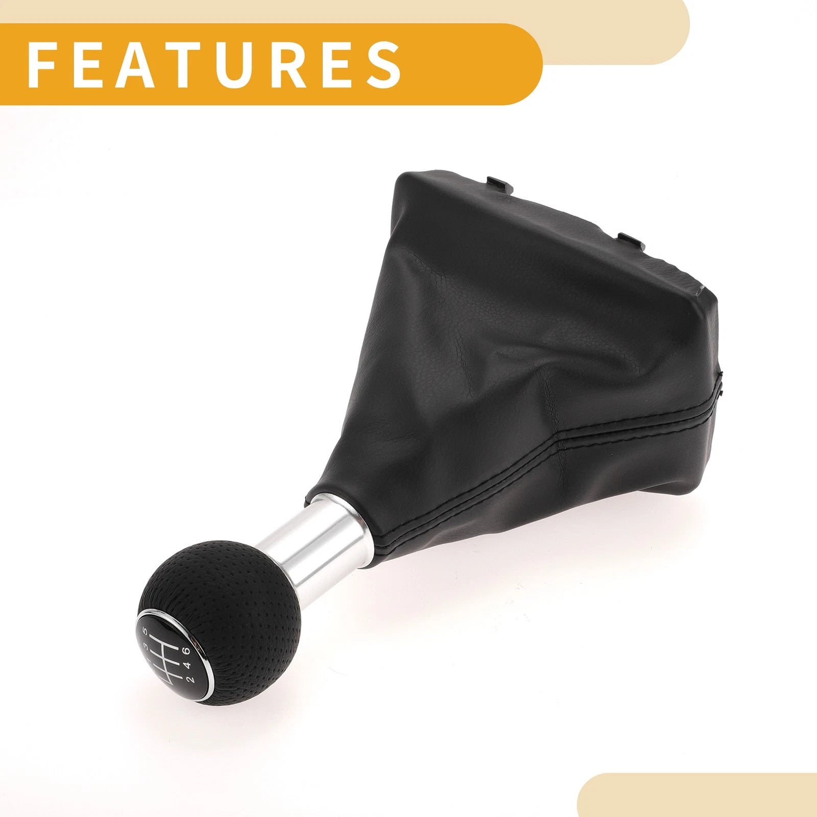 6 Speed Gear Shifter Knob with Cover for Audi A4 (2000–2008)