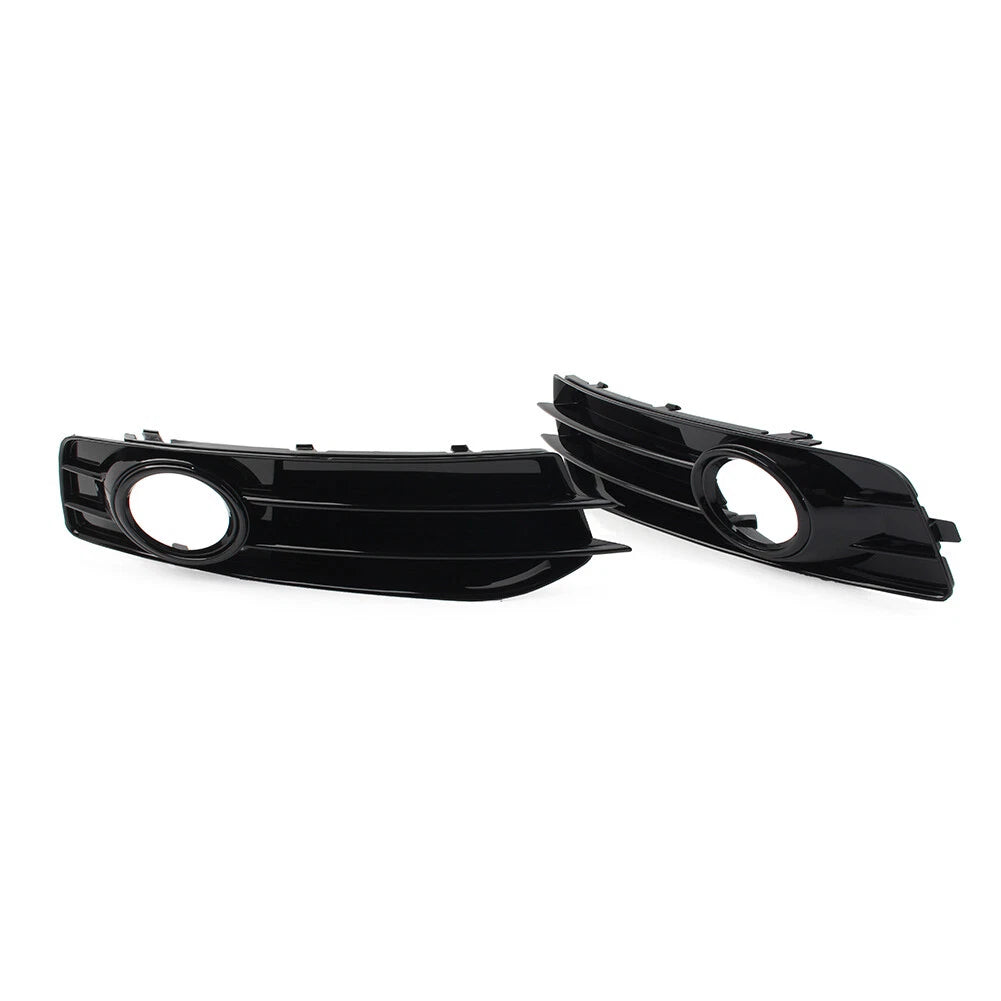 1 Pair Front Bumper Fog Light Grille Cover for Audi A3 8P (2009–2012)