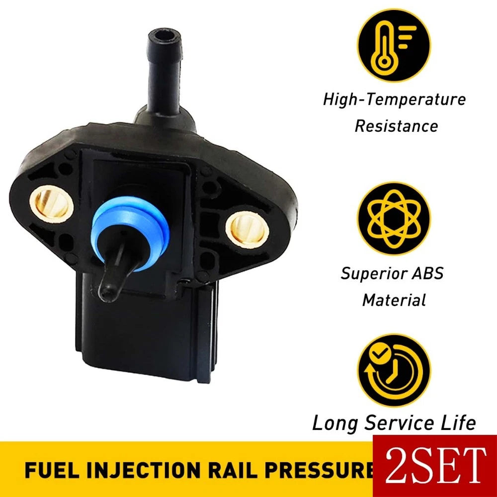 Set of 2 Fuel Injection Rail Pressure Sensors for Ford Mustang F150 (2004–2008)