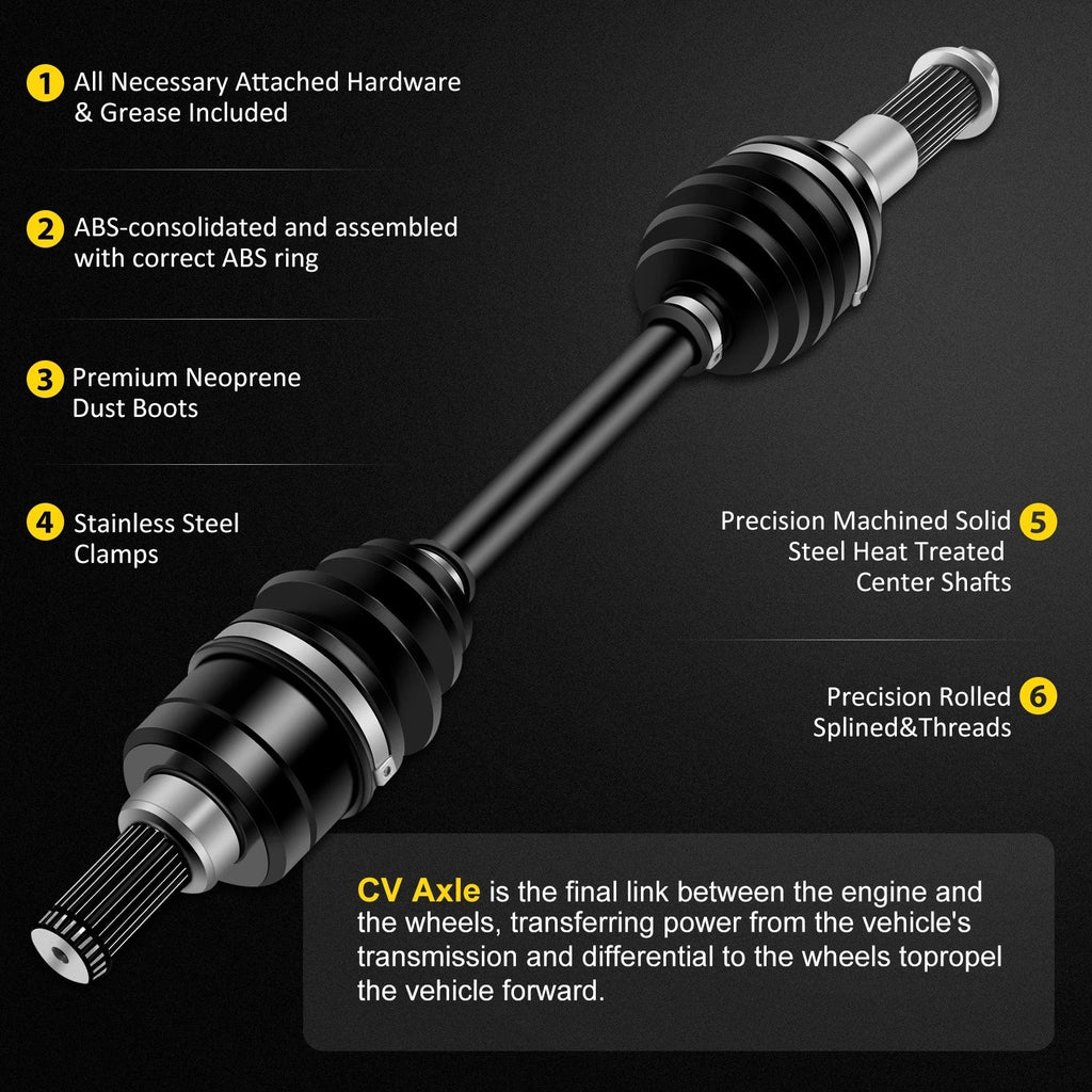 Rear Passenger CV Axle for Yamaha Grizzly 350 4x4 IRS