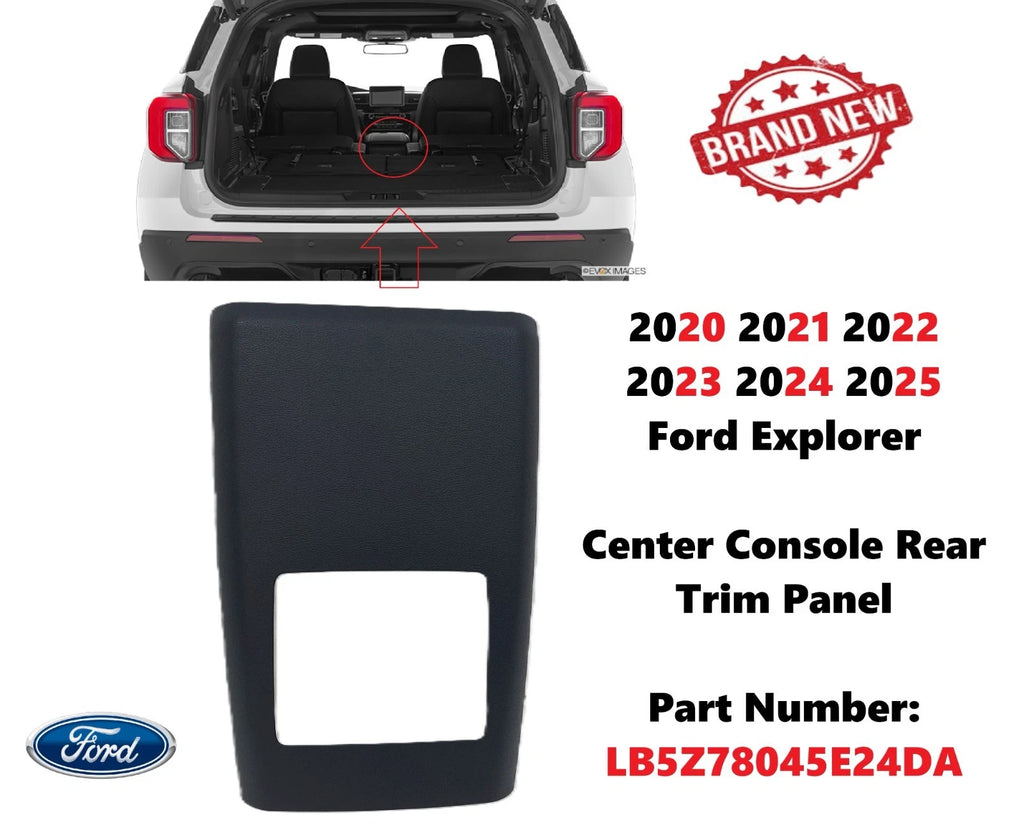 Front Center Console Rear Trim Panel for Ford Explorer (2020–2025) LB5Z78045E24DA