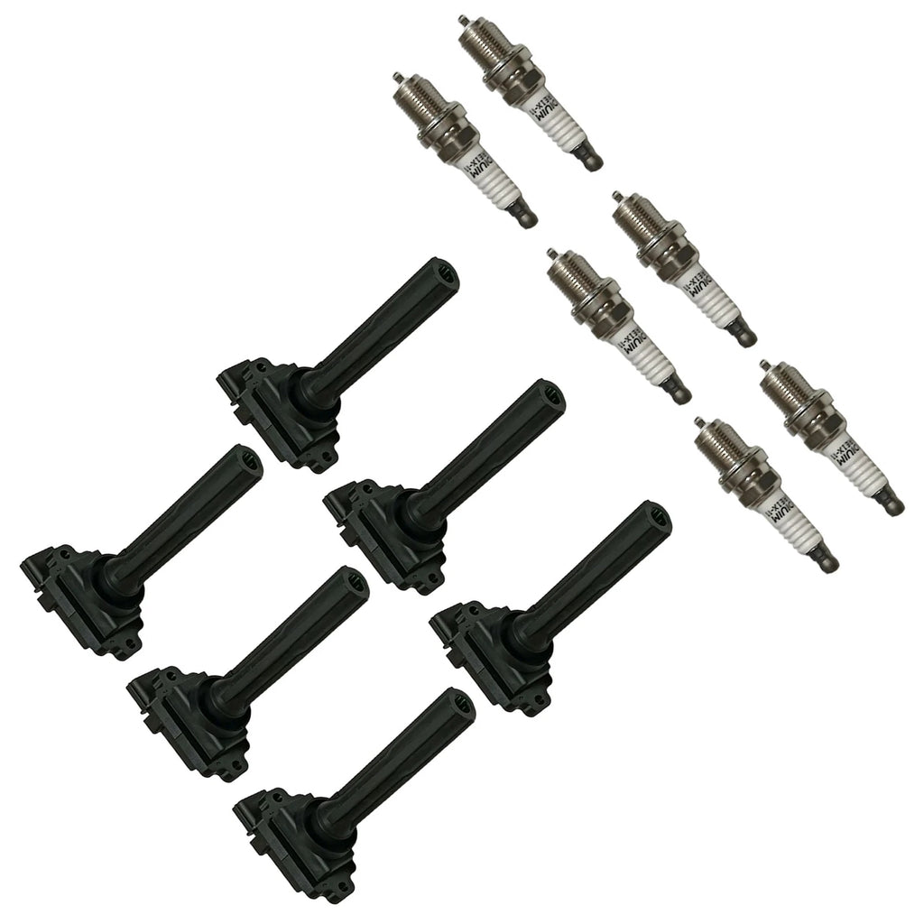 6X Ignition Coil & Iridium Spark Plug for Suzuki Grand Vitara XL-7 (2000–2005) UF237