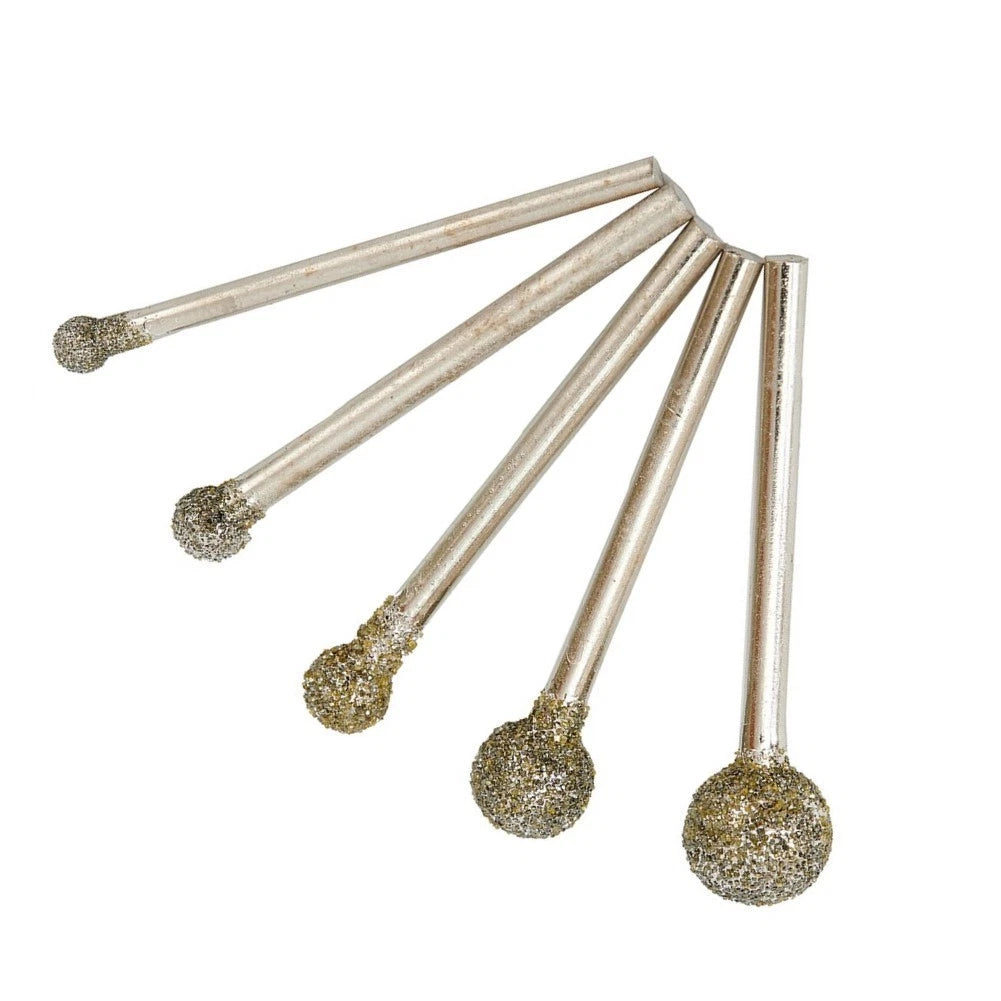 5-Piece Burr Drill Bit Set 3mm Shank for Automotive Applications