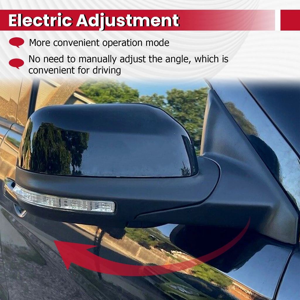 Heated Side Power Mirrors w/ Turn Signal & Puddle Light for Ford Explorer (2016–2019)