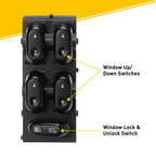 Master Power Door Window Control Switch for Ford F150 (2004–2008) Left Driver