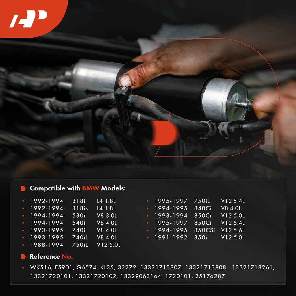 Fuel Filter for BMW E31 E32 E34 E36 318i 530i 740i 750iL 840Ci 850Ci (1982–1999)