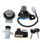 Ignition Key Switch Gas Cap Seat Lock Set for Yamaha XV535 Virago (1989–2001)