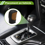 1 Pc Gear Shift Knob Cover for Honda CR-V (2023–2024) Black Brown Faux Leather