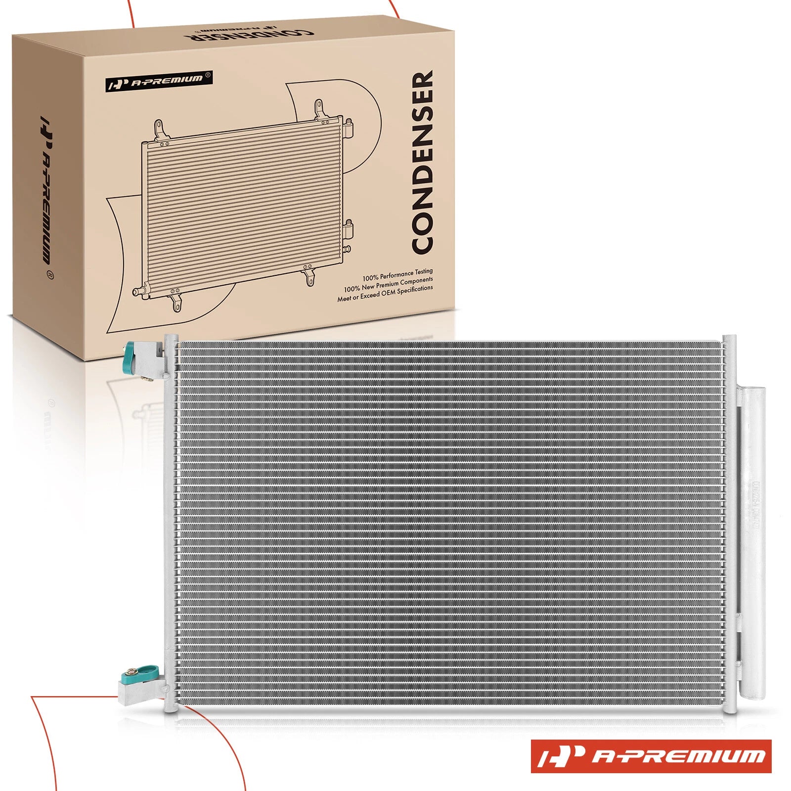 A/C Condenser with Receiver Drier for Mercedes-Benz C300 C400 C63 AMG (2015–2019)