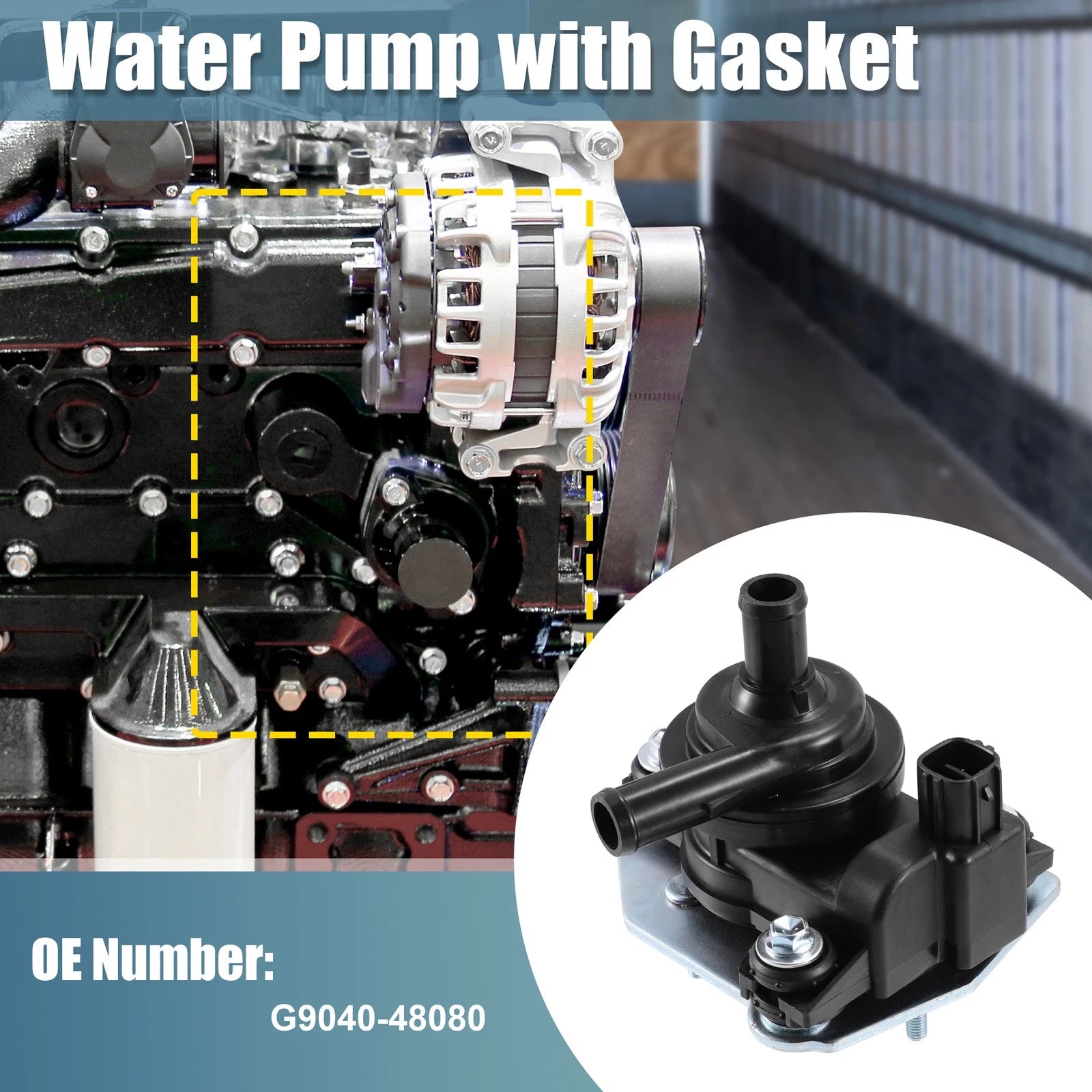 Engine Cooling Inverter Water Pump G9040-48080 for Toyota Highlander (2006–2010)