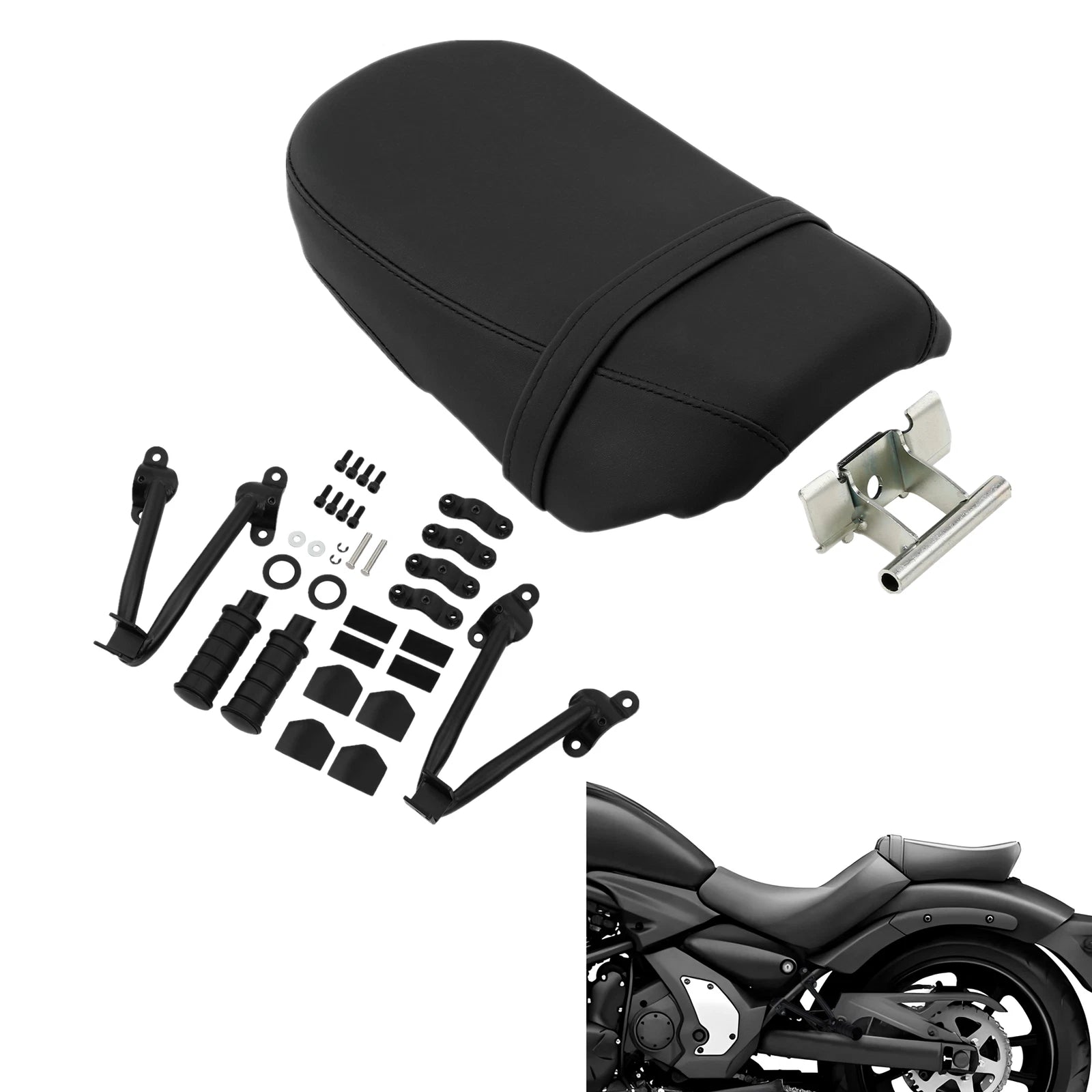 Rear Passenger Pillion Seat Footpegs for Kawasaki Vulcan S 650 (2015–2024)