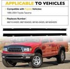 2X Front Weatherstrip Door Window Moulding Trim Seal for Toyota Tacoma (1995–2004)