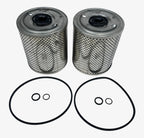 2X Baldwin Filters PF589 Fuel Filter with Gaskets for