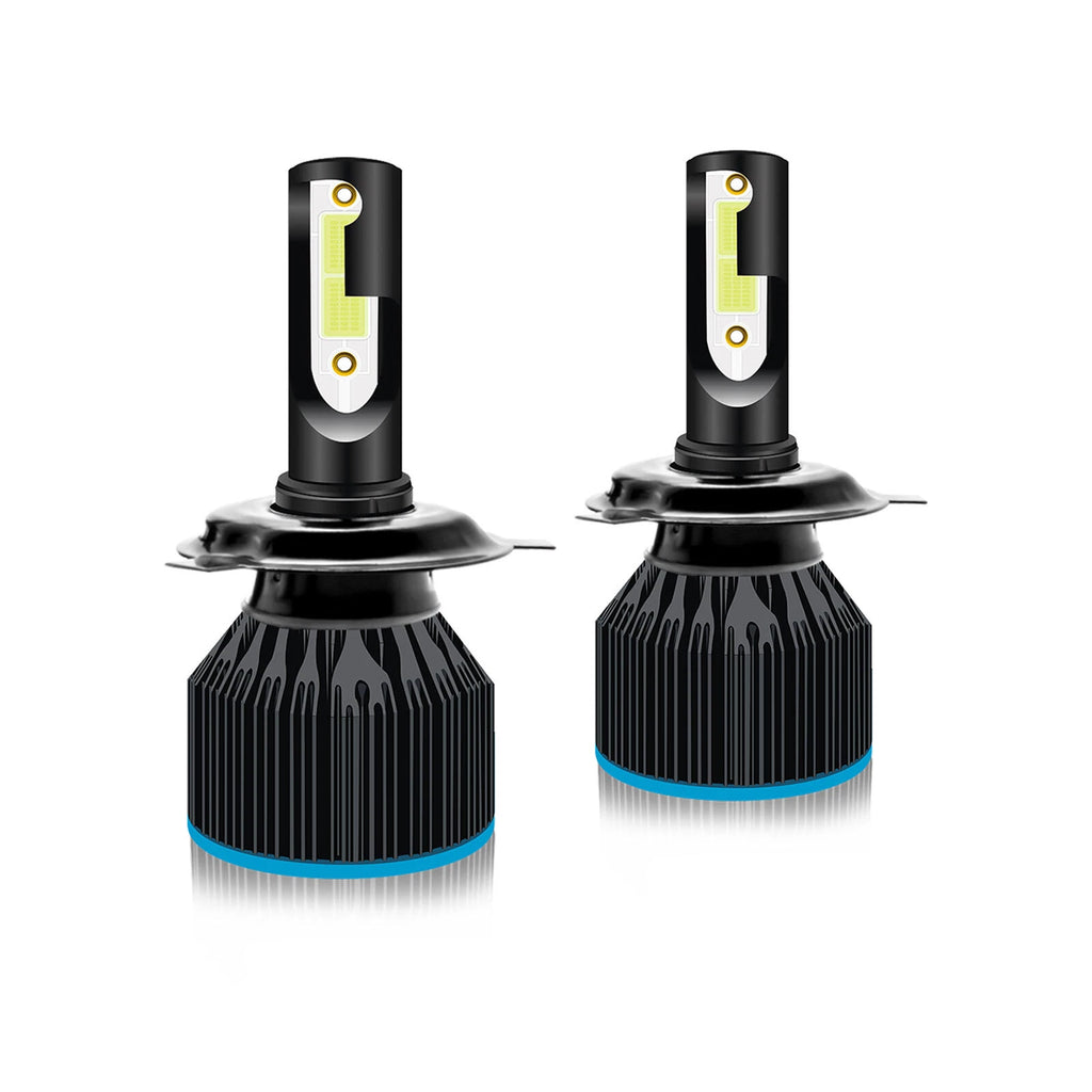 Extremely Bright Ice Blue COB 9003 H4 HB2 LED Headlight High Beam Set for 2x (2011-2019)