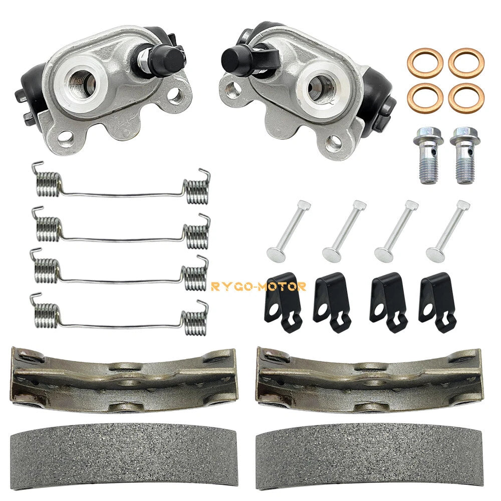 Front Brake Wheel Cylinders Shoes for Honda FourTrax TRX200 (1986–2006)