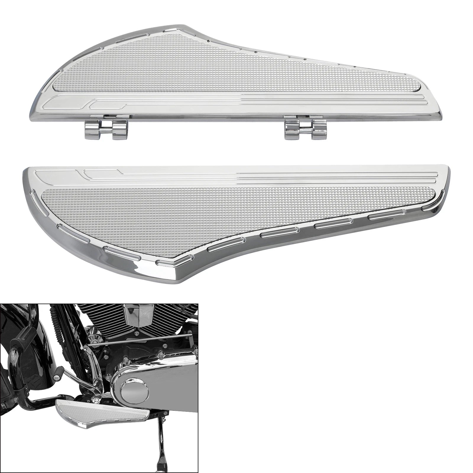Driver Floorboard Footboard for Harley Electra Glide 2000–Up